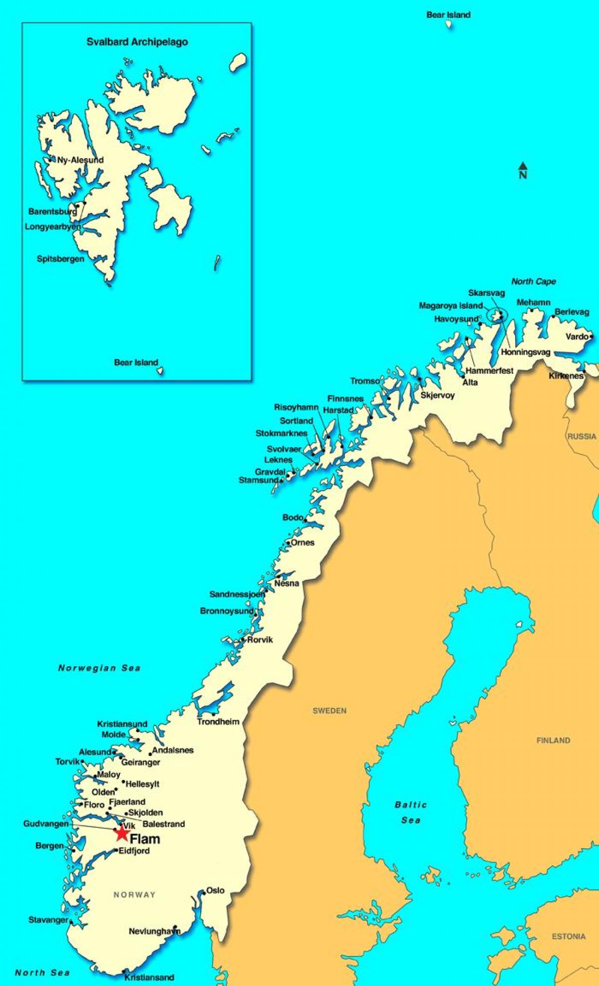 flam hartë Norvegji