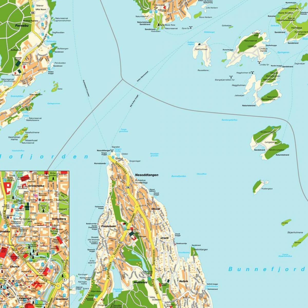 oslo Norvegji hartën e botës