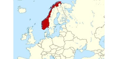 Norvegji vendndodhjen në hartë