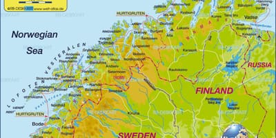Harta e kirkenes Norvegji