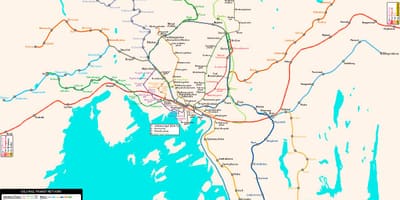 Harta e Norvegjisë metro
