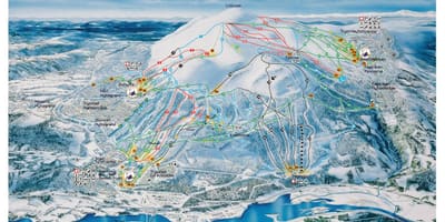 Ski të Norvegjisë hartë